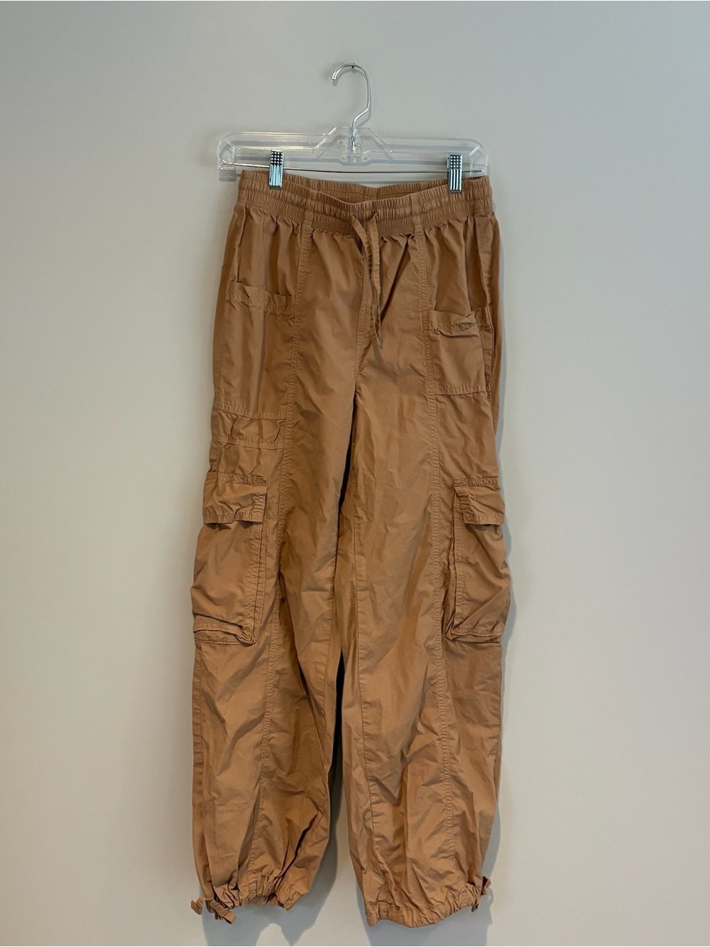 aerie Wide-Leg Cargo Drawstring Pants Size XS